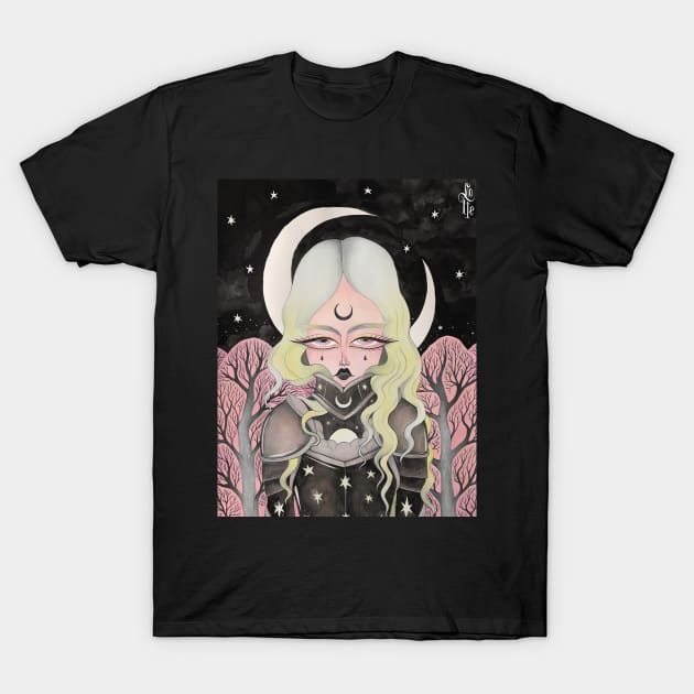 Waning Moon T-Shirt by lOll3